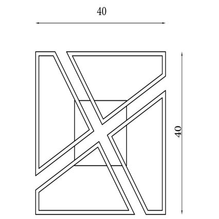 Searchlight - LED dimmelhető mennyezeti lámpatest QUATRO LED/29W/230V 40x40 cm