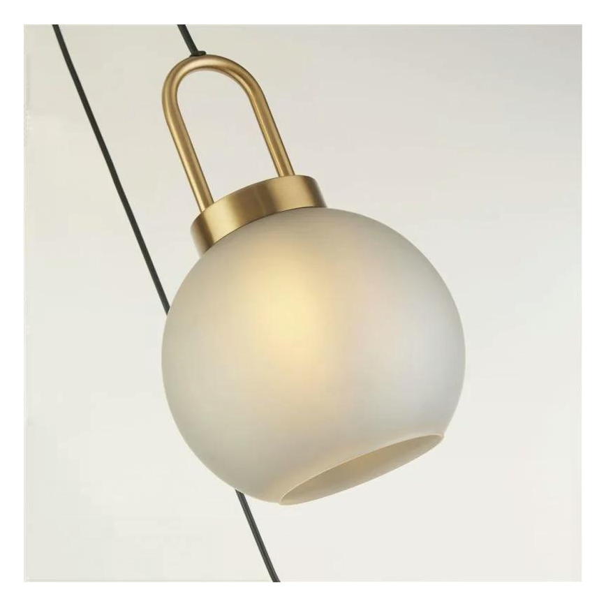 Searchlight - Csillár zsinóron SNOWDROP 3xE27/60W/230V sárgaréz