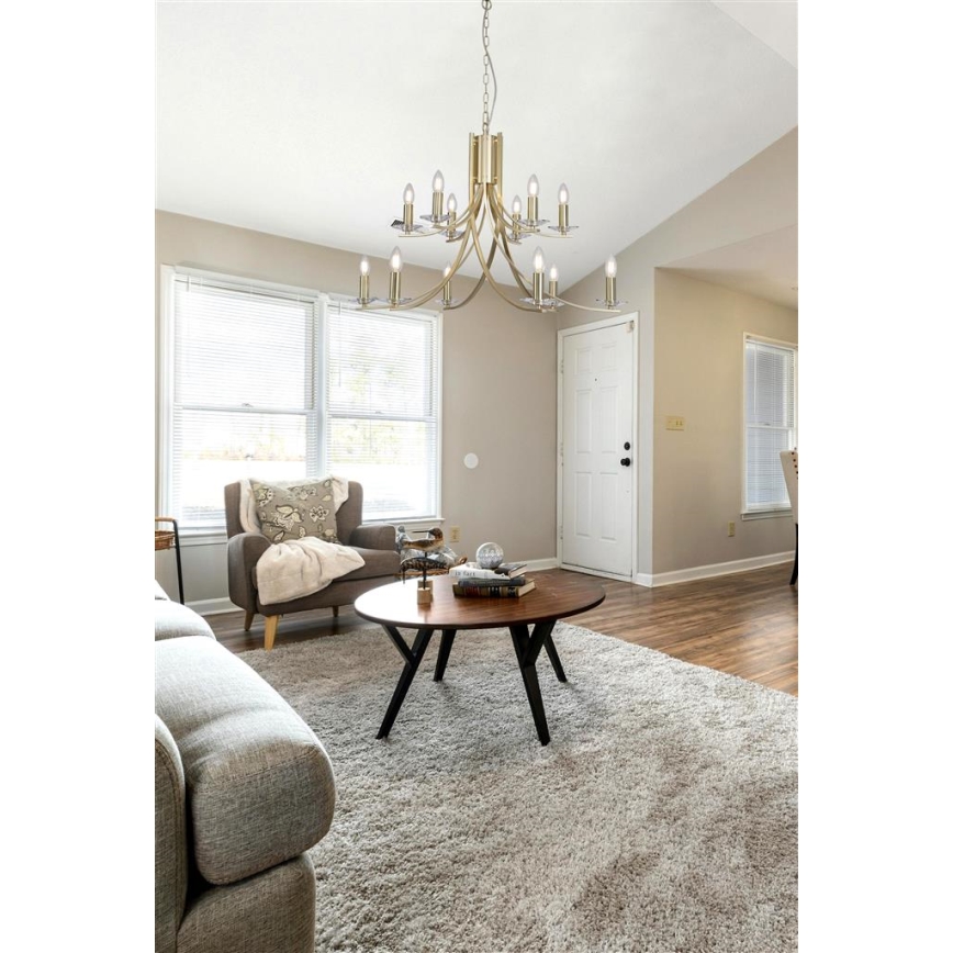 Searchlight - ASCONA láncos csillár 12xE14/60W/230V