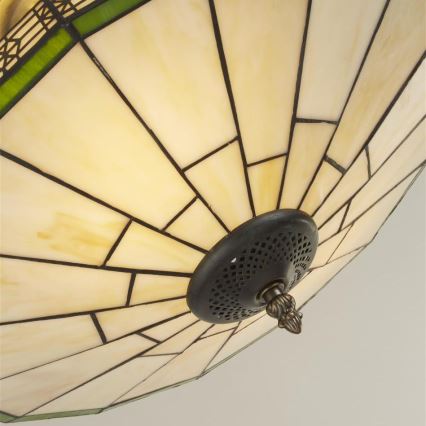 Searchlight - Tiffany mennyezeti lámpa NEW YORK 2xE14/40W/230V