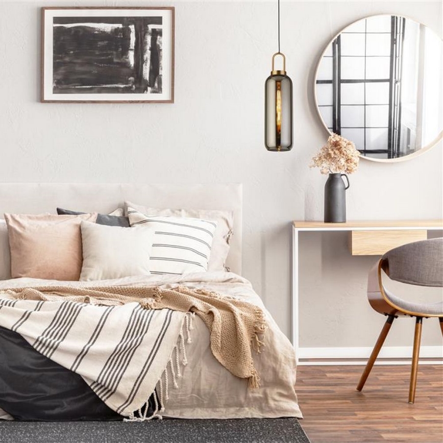 Searchlight - Csillár zsinóron PIPETTE 1xE27/60W/230V fényes