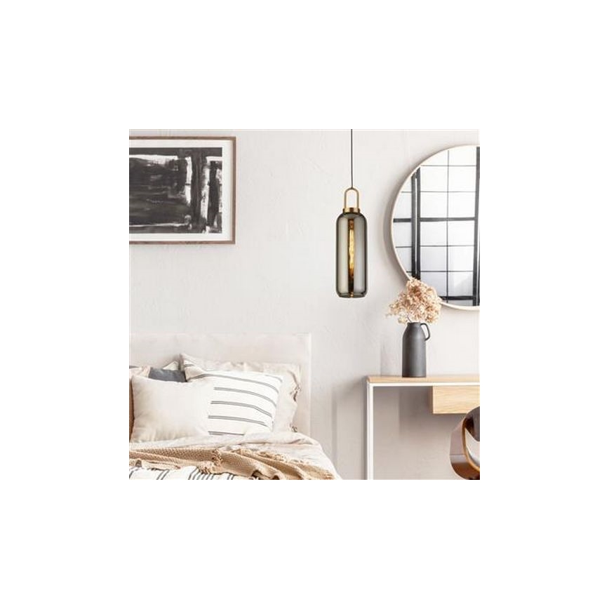 Searchlight - Csillár zsinóron PIPETTE 1xE27/60W/230V fényes