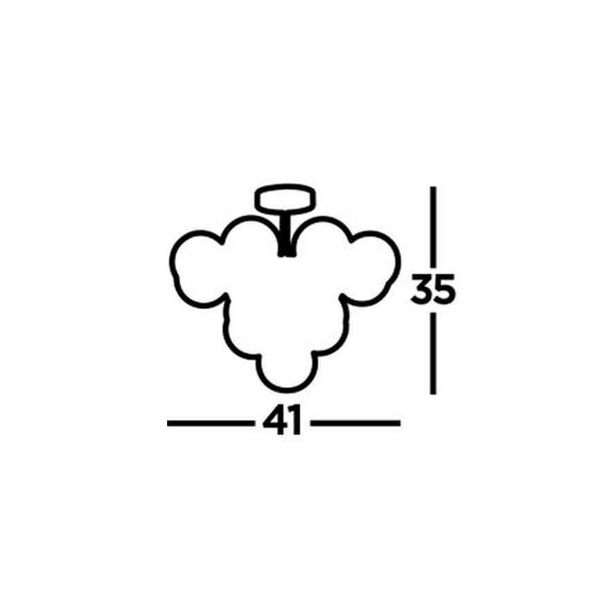 Searchlight - Felületre szerelhető csillár BERRY 13xG9/33W/230V