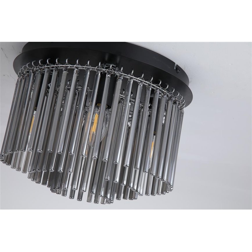 Searchlight - Mennyezeti lámpatest SWIZZLE 5xE14/60W/230V, átm. 32 cm, füstszínű