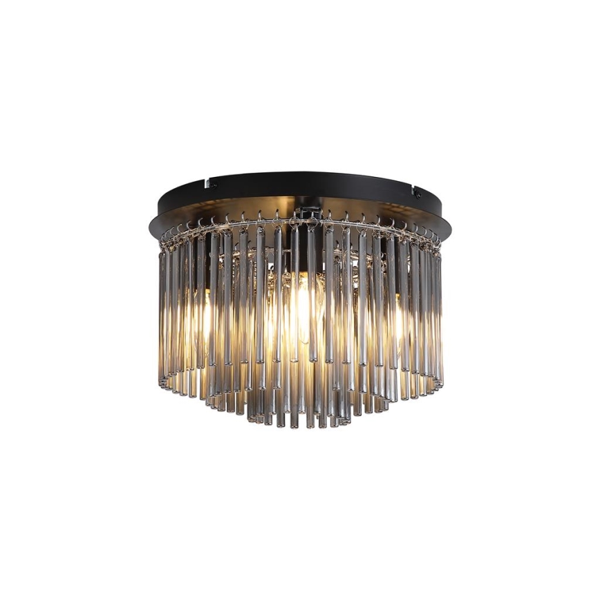 Searchlight - Mennyezeti lámpatest SWIZZLE 5xE14/60W/230V, átm. 32 cm, füstszínű
