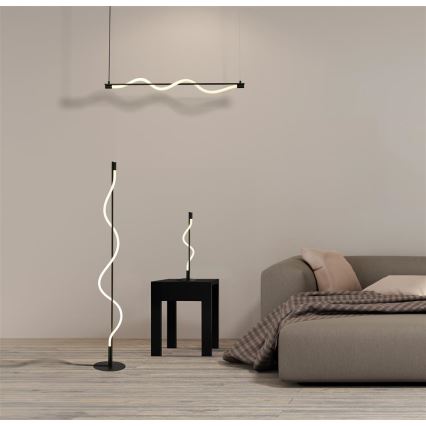 Searchlight - LED csillár kábelre SERPENT LED/15W/230V fekete