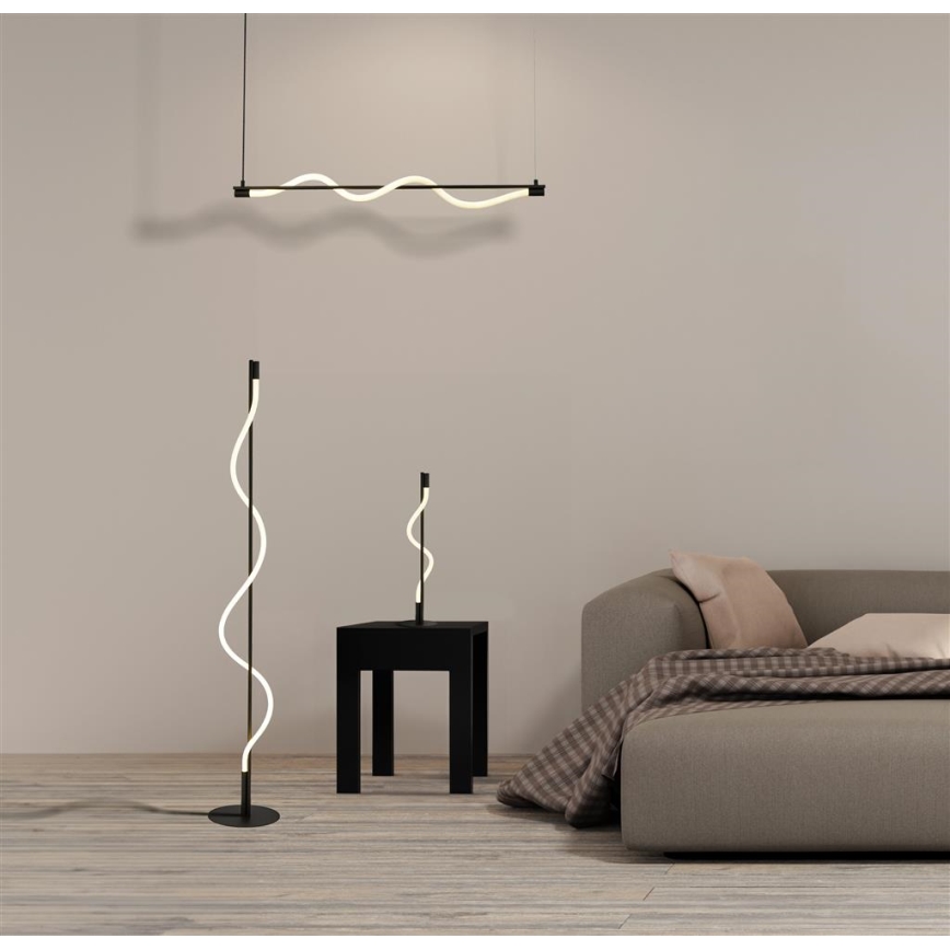 Searchlight - LED csillár kábelre SERPENT LED/15W/230V fekete