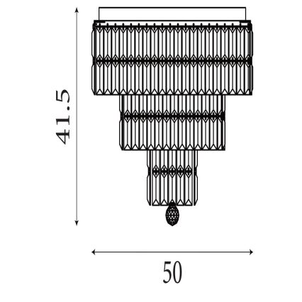 Searchlight - Fürdőszobai mennyezeti lámpatest EMPIRE 6xE14/60W/230V IP44