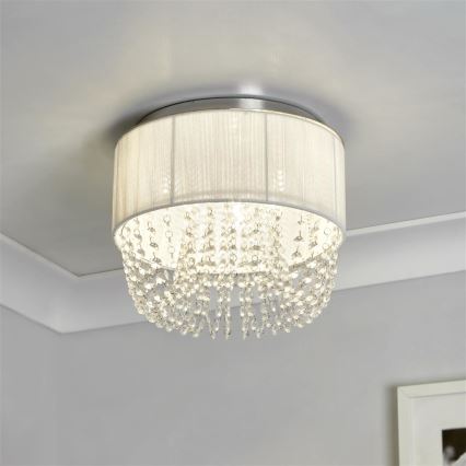 Searchlight - Mennyezeti lámpatest BELLANO 3xG9/7W/230V átm. 30 cm fehér