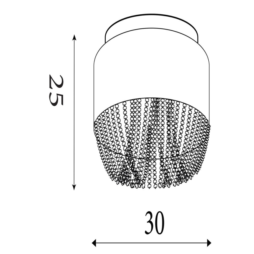 Searchlight - Mennyezeti lámpatest BELLANO 3xG9/7W/230V átm. 30 cm fehér
