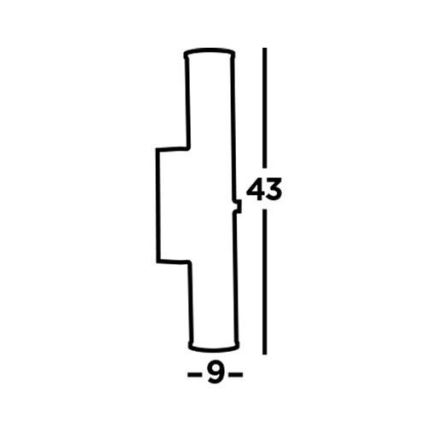 Searchlight - LED Fürdőszobai lámpa CLAMP LED/18W/230V IP44 fekete
