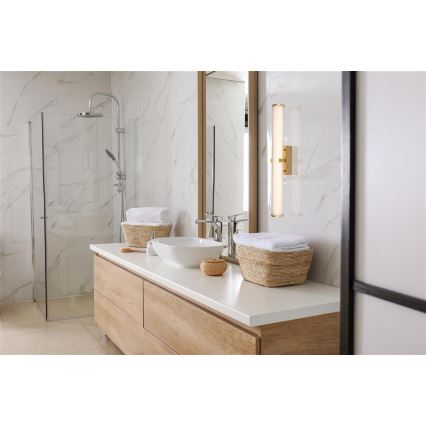 Searchlight - LED Fürdőszobai lámpa CLAMP LED/23W/230V IP44 arany