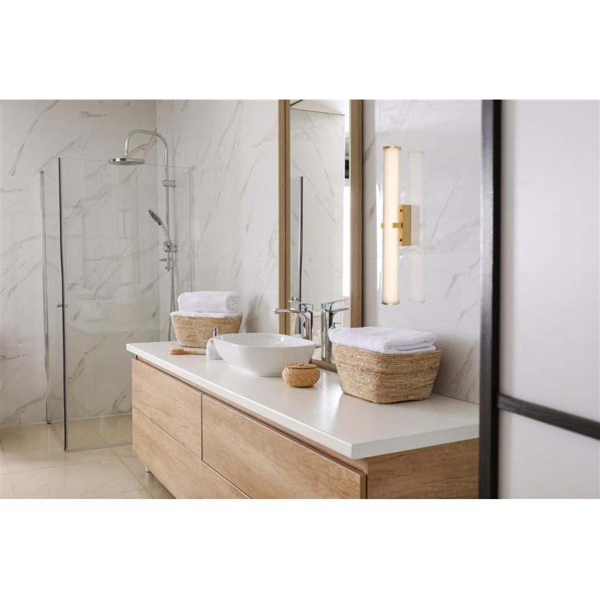 Searchlight - LED Fürdőszobai lámpa CLAMP LED/23W/230V IP44 arany