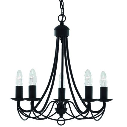 Searchlight - Csillár láncon MAYOPLE 5xE14/60W/230V