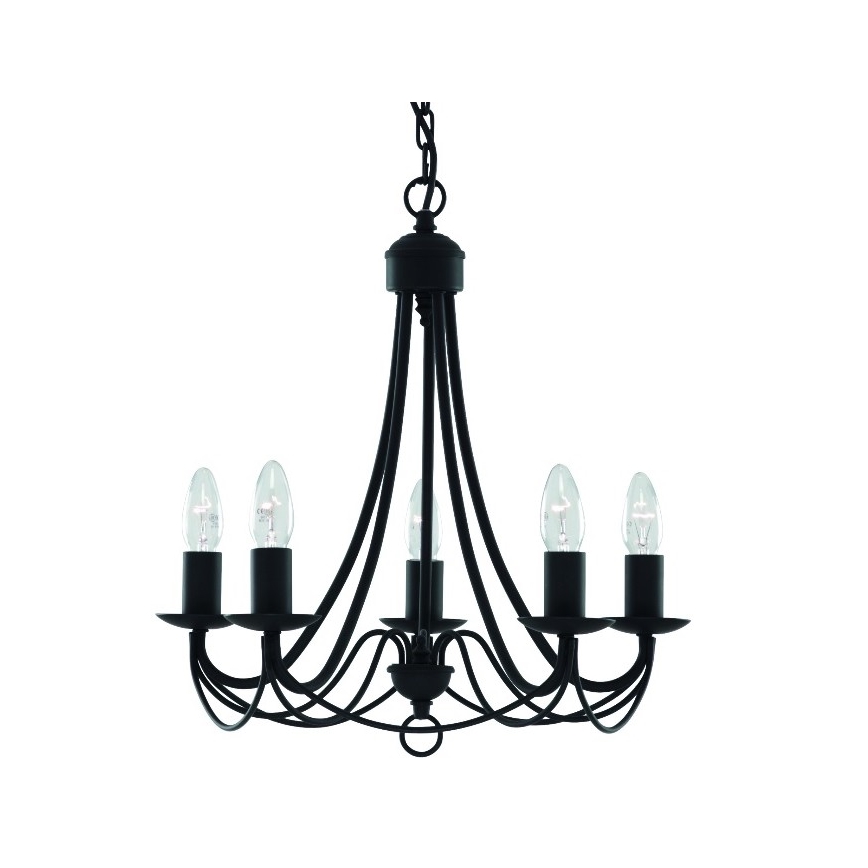 Searchlight - Csillár láncon MAYOPLE 5xE14/60W/230V