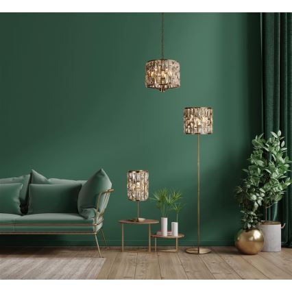 Searchlight - Csillár láncon BIJOU 3xE14/60W/230V átm. 38 cm réz