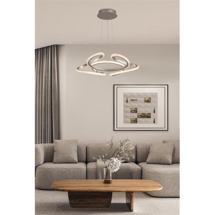 Searchlight - Fényerőszabályozható LED kábeles csillár DOODLE LED/40W/230V sárgaréz