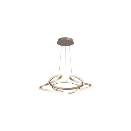 Searchlight - Fényerőszabályozható LED kábeles csillár DOODLE LED/40W/230V sárgaréz