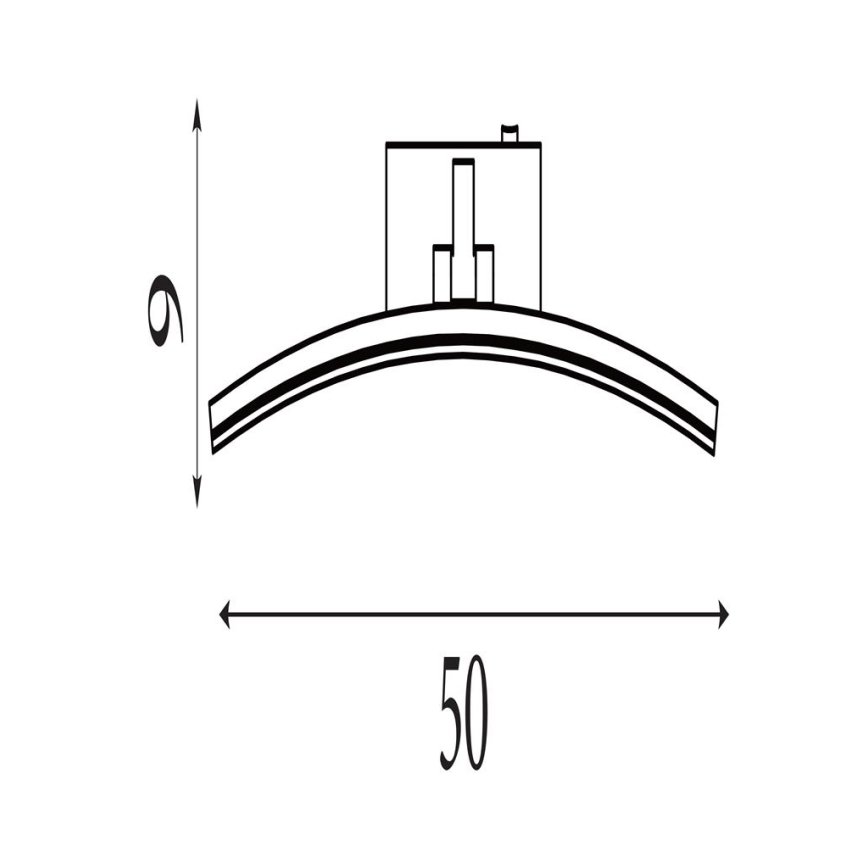 Searchlight - LED képvilágító lámpa SANTORINI LED/10,88W/230V ezüst