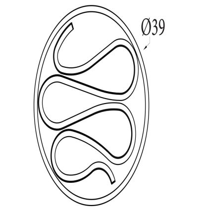 Searchlight - LED fényerőszabályozható mennyezeti lámpatest ZENDISC LED/20W/230V 3000K átm. 39 cm