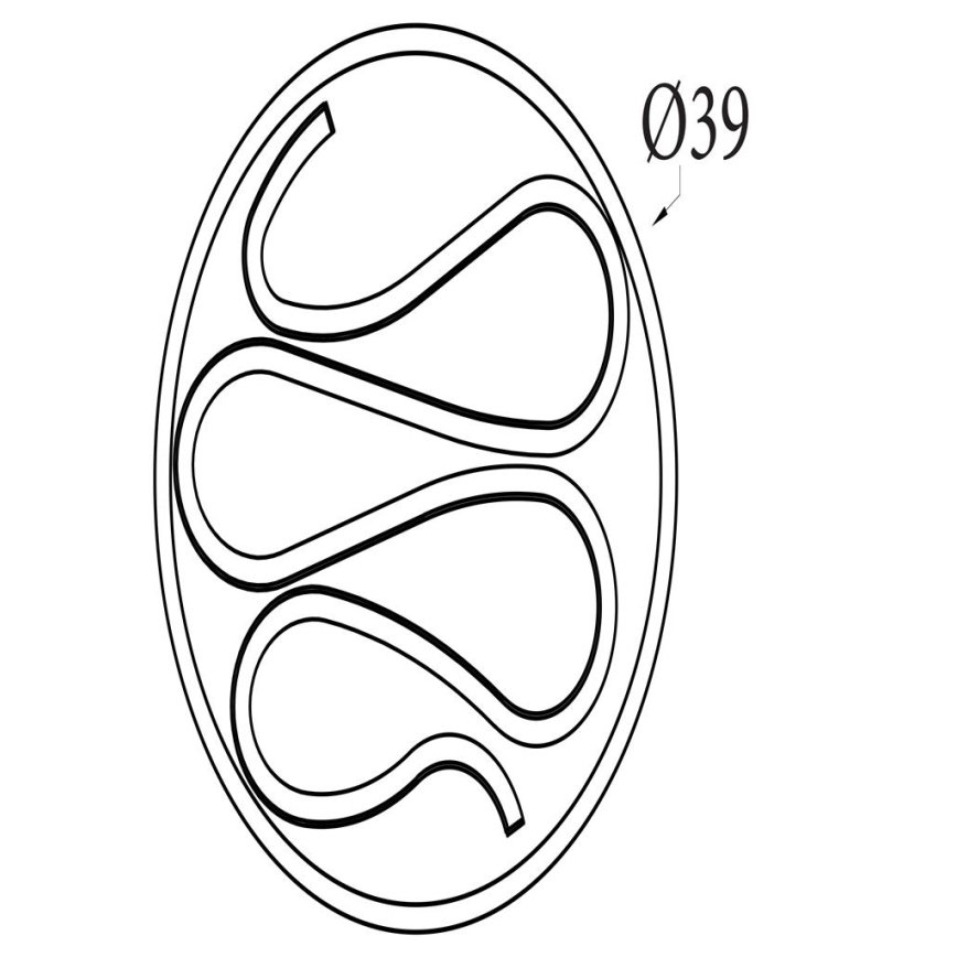 Searchlight - LED fényerőszabályozható mennyezeti lámpatest ZENDISC LED/20W/230V 3000K átm. 39 cm