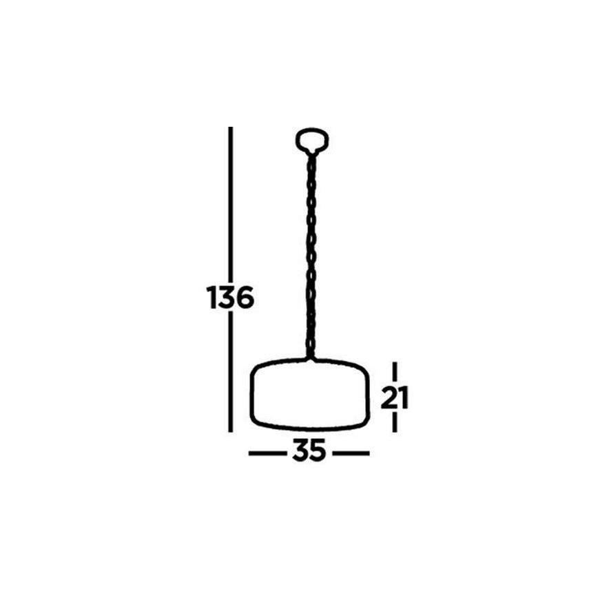 Searchlight - Csillár láncon CHAPEAU 3xE27/60W/230V