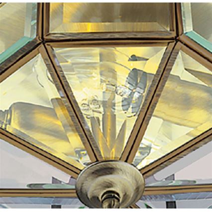 Searchlight - Mennyezeti lámpa FLUSH 2xE14/60W/230V réz