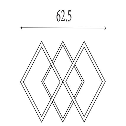 Searchlight - Fényerőszabályozható LED mennyezeti lámpatest FENCE LED/25W/230V