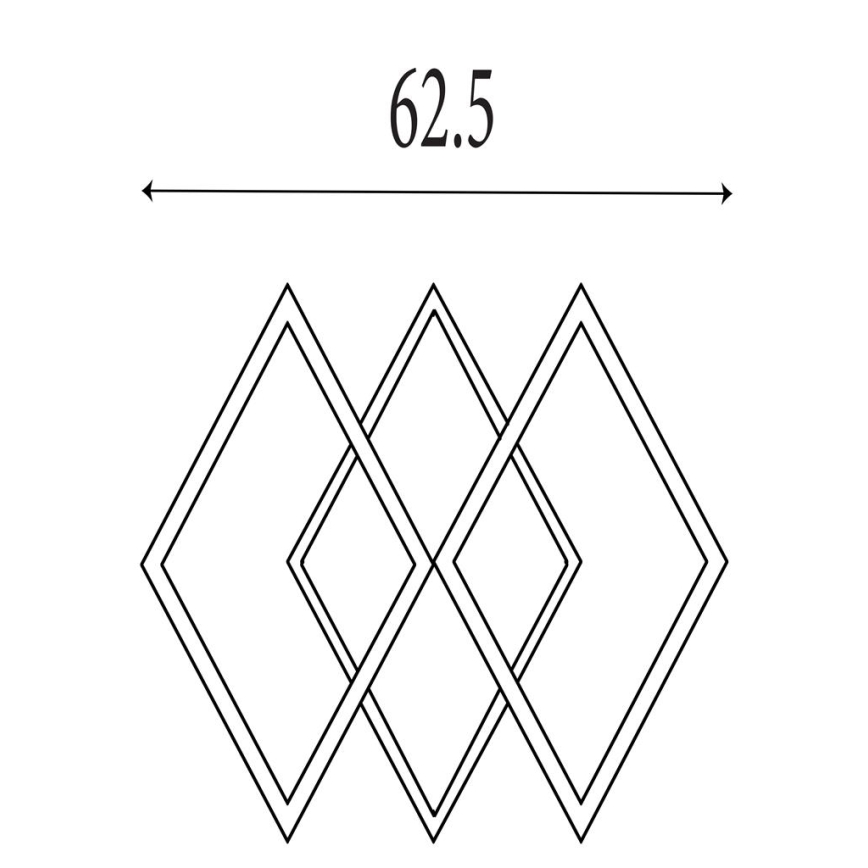 Searchlight - Fényerőszabályozható LED mennyezeti lámpatest FENCE LED/25W/230V