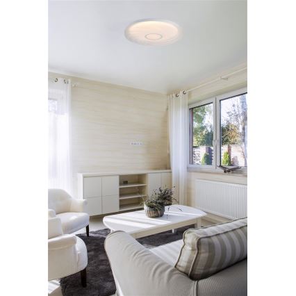 Searchlight - LED mennyezeti lámpatest AURA LED/24W/230V átm. 38,5 cm fehér