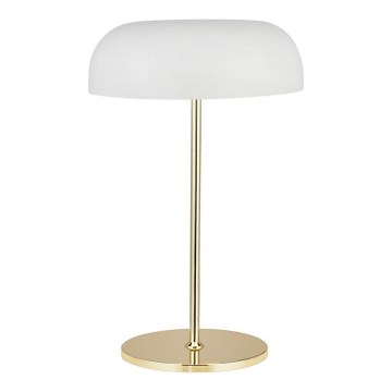 Searchlight - Asztali lámpa HANOVER 2xE14/7W/230V fehér/arany