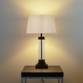 Searchlight - Asztali lámpa PEDESTAL 1xE27/60W/230V fekete