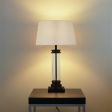 Searchlight - Asztali lámpa PEDESTAL 1xE27/60W/230V fekete