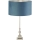 Searchlight - Asztali lámpa WHITBY 1xE27/10W/230V kék/króm