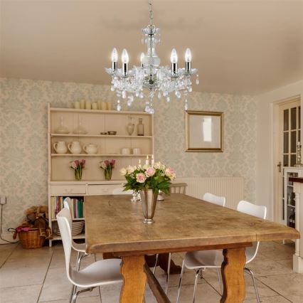 Searchlight - Csillár láncon MARIE 5xE14/40W/230V