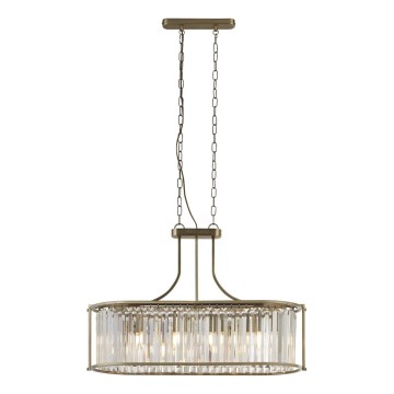 Searchlight - Csillár láncon VICTORIA 5xE27/60W/230V réz