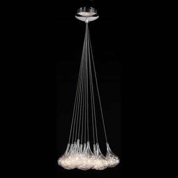 Searchlight - Csillár zsinóron 10xG4/20W/230V fényezett króm