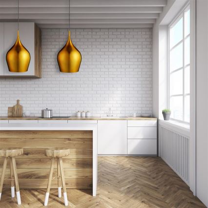 Searchlight - Csillár zsinóron VIBRANT 1xE27/60W/230V arany