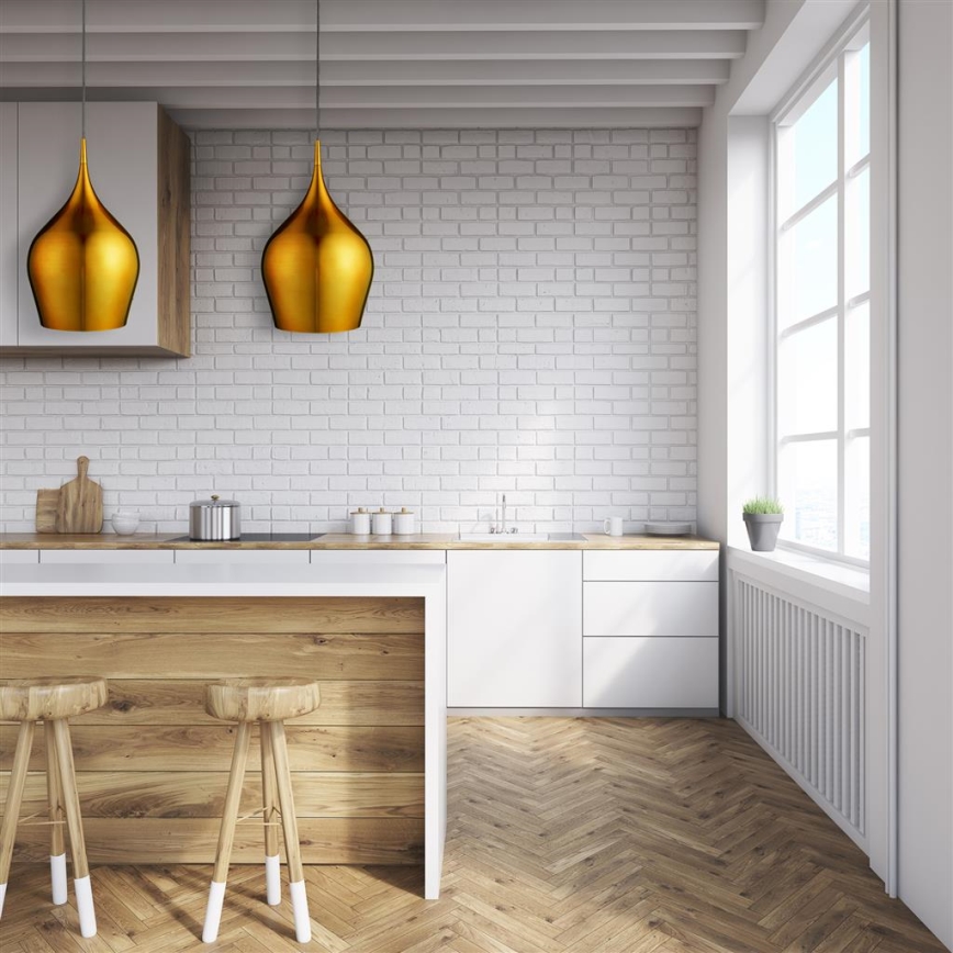 Searchlight - Csillár zsinóron VIBRANT 1xE27/60W/230V arany