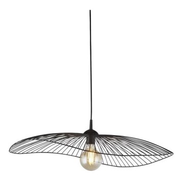 Searchlight - Csillár zsinóron WAVE 1xE27/60W/230V fekete