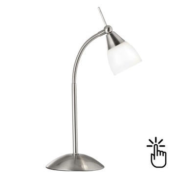 Searchlight - Dimmelhető érintős asztali lámpa TOUCHE 1xG9/20W/230V matt króm