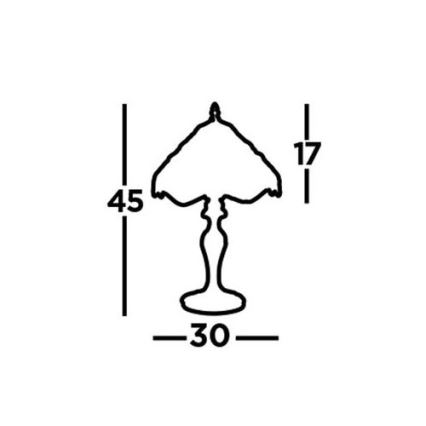 Searchlight - Tiffany asztali lámpa DRAGONFLY 1xE27/60W/230V