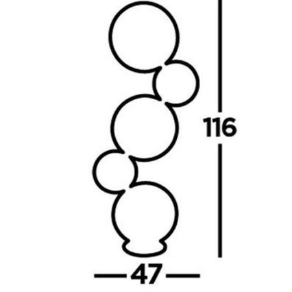 Searchlight - LED Dimmelhető állólámpa CIRQUE 5xLED/35W/230V