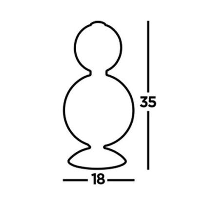 Searchlight - LED Asztali lámpa SNOWBALL LED/15W/230V