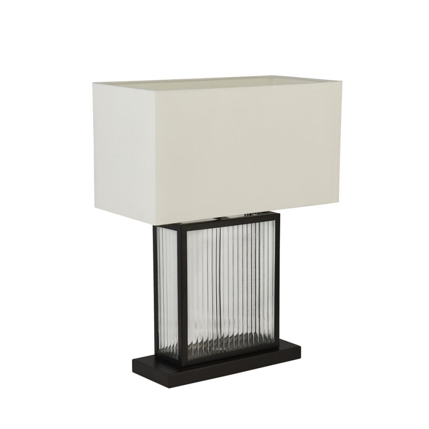 Searchlight - Asztali lámpa CLARENDON 1xE27/60W/230V fekete