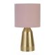 Searchlight - Asztali lámpa HOLLIS 1xE14/7W/230V rózsaszín