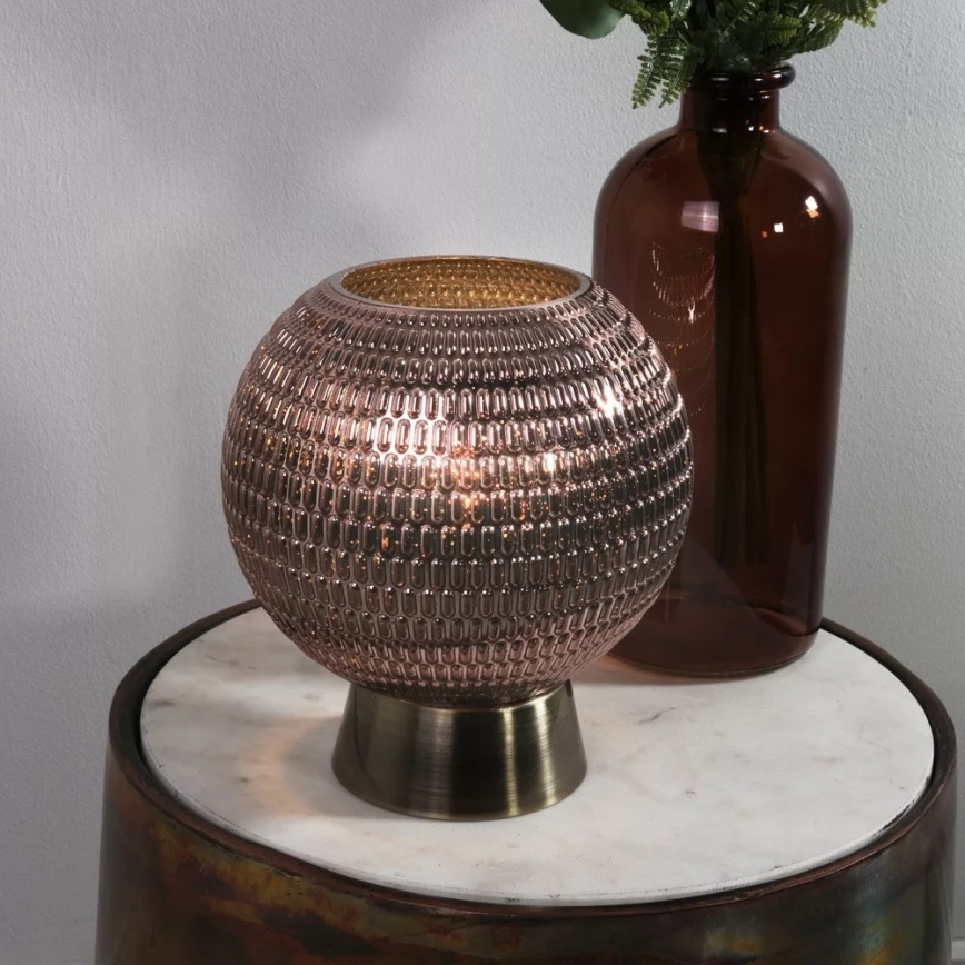 Searchlight - LED Asztali lámpa MILA LED/0,6W/3xAAA barna