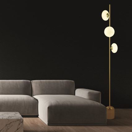 Searchlight - Állólámpa PEBBLE 3xG9/33W/230V réz