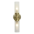 Searchlight - Fali lámpatest IMPERIAL 2xG9/33W/230V sárgaréz