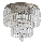 Searchlight - Fürdőszobai mennyezeti lámpa EMPIRE 4xE14/60W/230V IP44